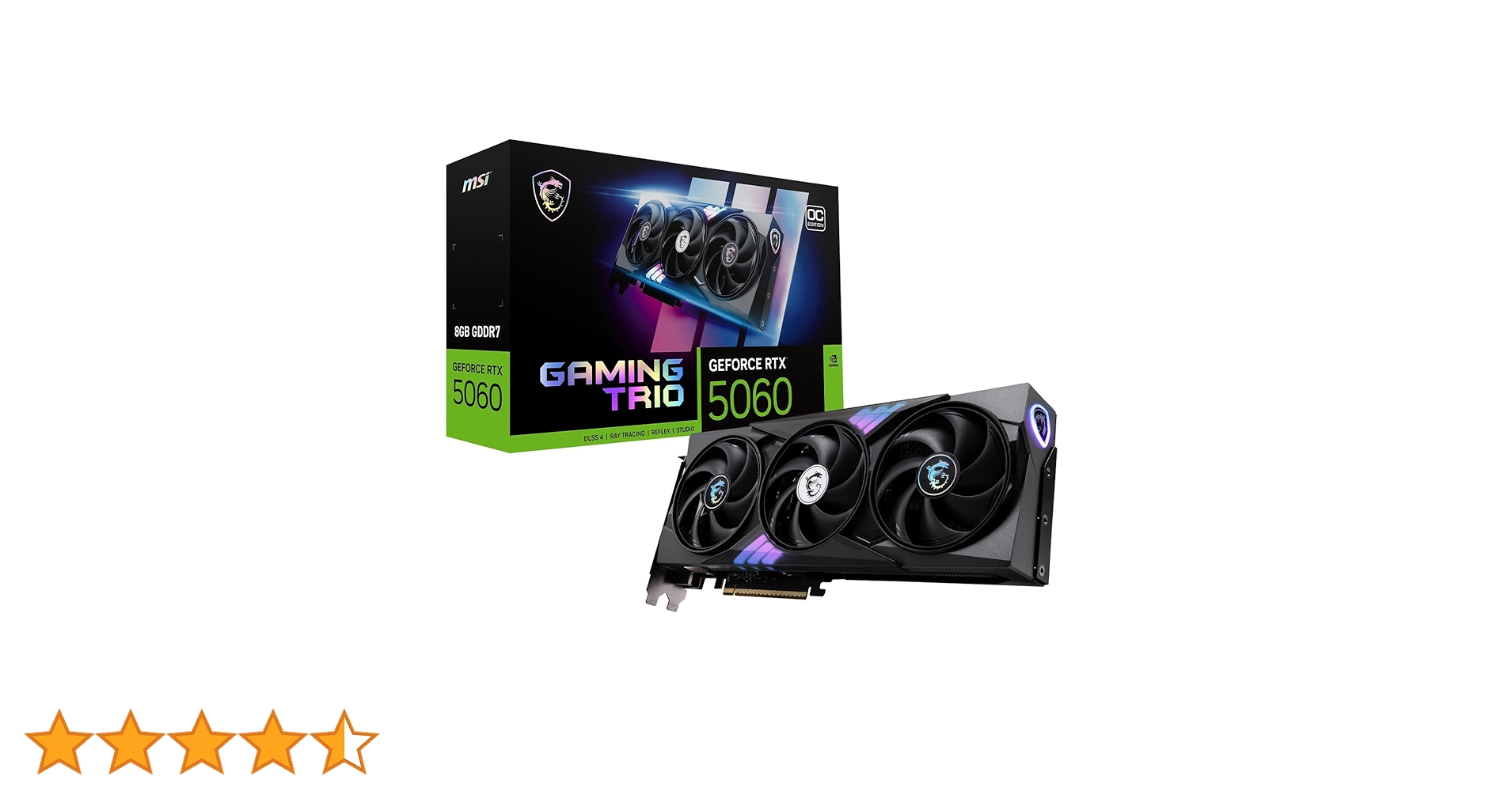 Amazon | MSI GeForce RTX 5060 8G GAMING TRIO OC グラフィックス